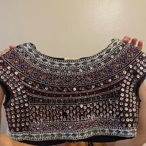 Sequin Crop Top